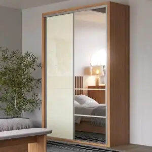 guarda roupa solteiro com espelho