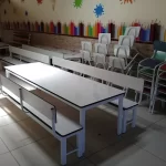 Montagem de mesa de refeitório comercial no Rio de Janeiro