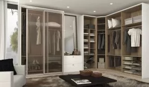 guarda roupa de casal com espelho